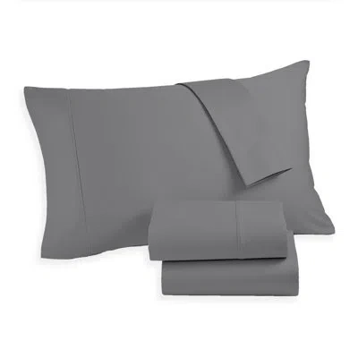Purity Home Ultimate Percale 100% Cotton Cool & Crisp Sheet Set In Dark Gray