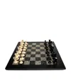 Purling Waves Of Symmetry Chess Set In Black