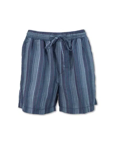 Purnell Women's Striped Carly Shorts In Navy In Blue