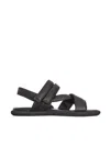 Puro Flat Leather Sandal In Multi
