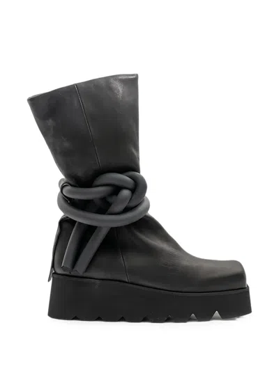 Puro Knot-detail Platform Boots In Multi