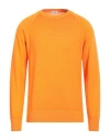 Puro Man Sweater Orange Size 40 Merino Wool