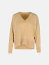 Puro Tatto Beige Cashmere Sweater In Beige