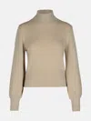 Puro Tatto Beige Cashmere Turtleneck Sweater In Beige