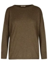 Puro Tatto Brown Cashmere Sweater In Brown