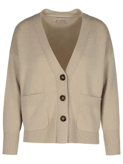 Puro Tatto Cardigan In Cashmere Beige