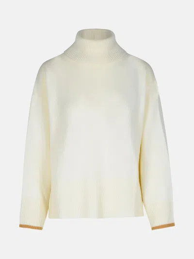 PURO TATTO CREAM CASHMERE TURTLENECK SWEATER