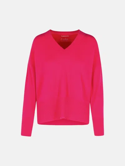 Puro Tatto Fuchsia Cashmere Sweater