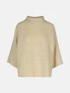 Puro Tatto Ivory Cashmere Cape In Ivory