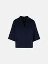 Puro Tatto Navy Cashmere Sweater In Navy