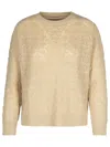 Purotatto Long-sleeved Sweater In Beige