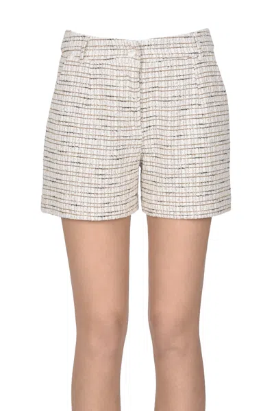 Purotatto Bouclè Shorts In Neutral