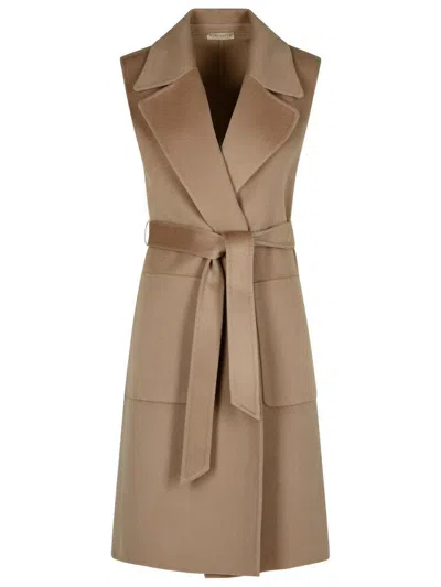 Purotatto Brown Cashmere Blend Vest