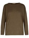 Purotatto Brown Cashmere Sweater In Green