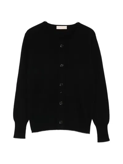 Purotatto Buttoned Cardigan In Black
