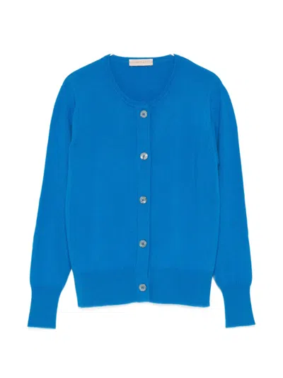 Purotatto Buttoned Cardigan In Blue