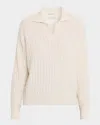 Purotatto Cable-knit Cashmere Polo Pullover In Neutral