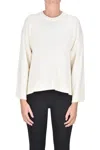 Purotatto Cashmere Boxy Pullover In White
