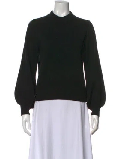 Pre-owned Purotatto Cashmere Mock Neck Sweater In Black
