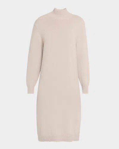 Purotatto Cashmere Mock-neck Sweater Dress In Multi