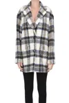 PUROTATTO CHECKED PRINT COAT