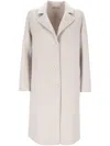 Purotatto Single-breasted Coat In Beige