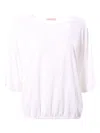 Purotatto Gathered-hem T-shirt In White
