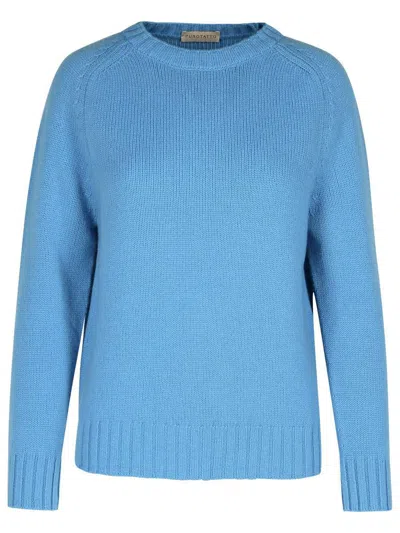 Purotatto Long-sleeved Sweater In Blue