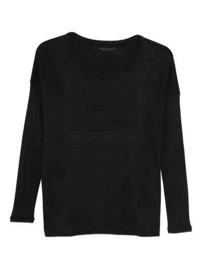 Purotatto Long-sleeve T-shirt In Black