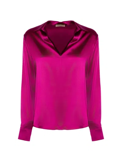 Purotatto Long-sleeve Blouse In Pink
