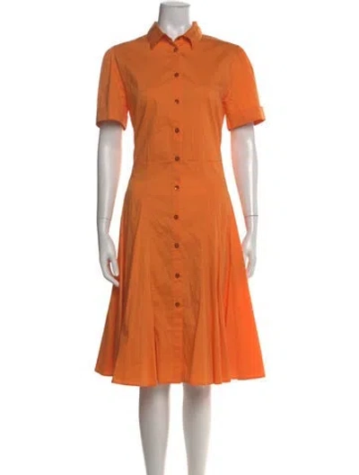 Pre-owned Purotatto Midi Length Dress In Orange