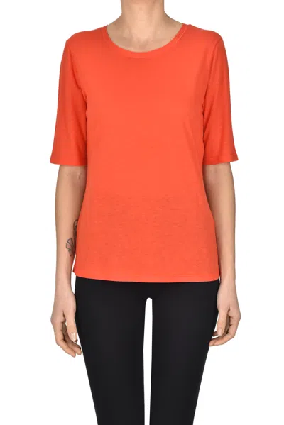 Purotatto Modal And Milk Fibers T-shirt In Orange