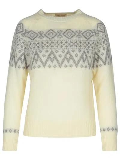 Purotatto Multi Wool Blend Turtleneck Sweater In Multicolor