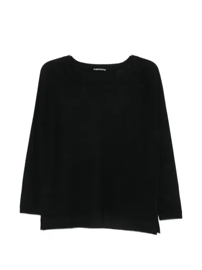 Purotatto Raglan-sleeve Sweater In Multi