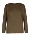 Purotatto Brown Cashmere Sweater In Green