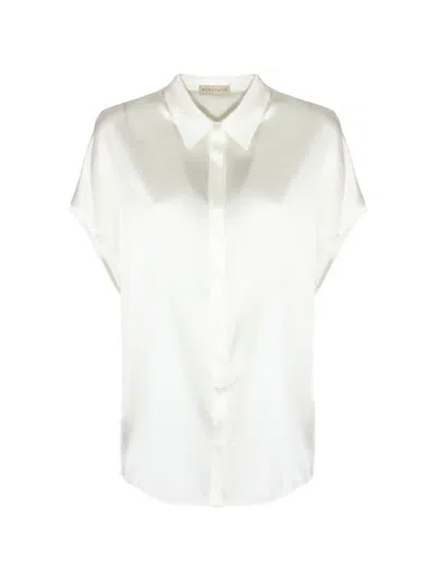 Purotatto Satin-finish Short-sleeve Shirt In Neutral