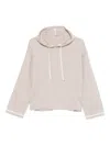 Purotatto Silk-blend Hoodie In Neutral