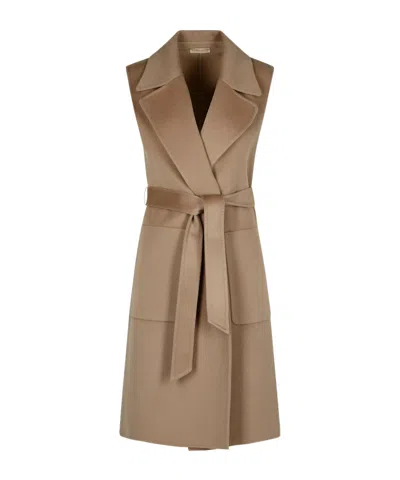 Purotatto Sleeveless Dress In Brown