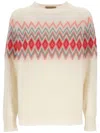Purotatto Sweaters In Jacquard B.latte - Ibisco