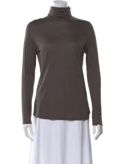 Pre-owned Purotatto Turtleneck Long Sleeve Top In Gray