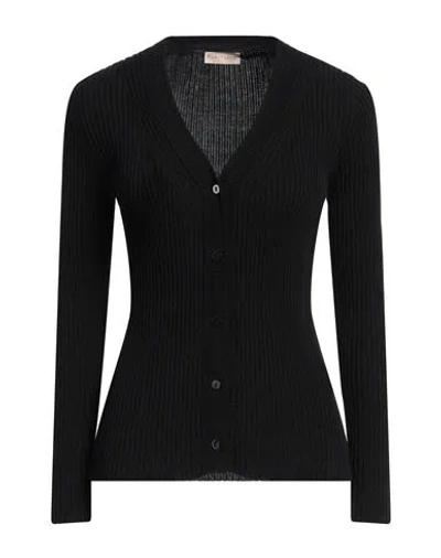 Purotatto Woman Cardigan Black Size 12 Cotton