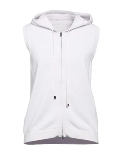 Purotatto Woman Cardigan Light Grey Size 6 Cashmere In White