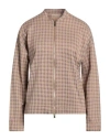 Purotatto Woman Jacket Light Brown Size 6 Viscose, Elastane, Polyamide In Beige