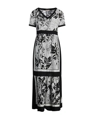 Purotatto Woman Maxi Dress Black Size 8 Linen