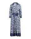 Purotatto Woman Maxi Dress White Size 14 Cotton, Elastane In White