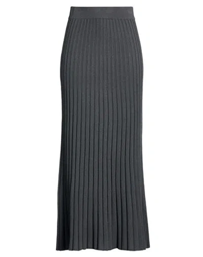 Purotatto Woman Maxi Skirt Charcoal Size 4 Wool, Cashmere In Multi