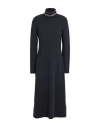Purotatto Woman Midi Dress Charcoal Size 8 Merino Wool