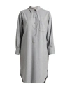Purotatto Woman Midi Dress Grey Size 8 Viscose, Polyester, Elastane In Gray