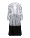 Purotatto Woman Midi Dress White Size 8 Cotton In White