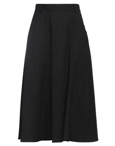 Purotatto Woman Midi Skirt Black Size 10 Viscose, Polyester, Elastane